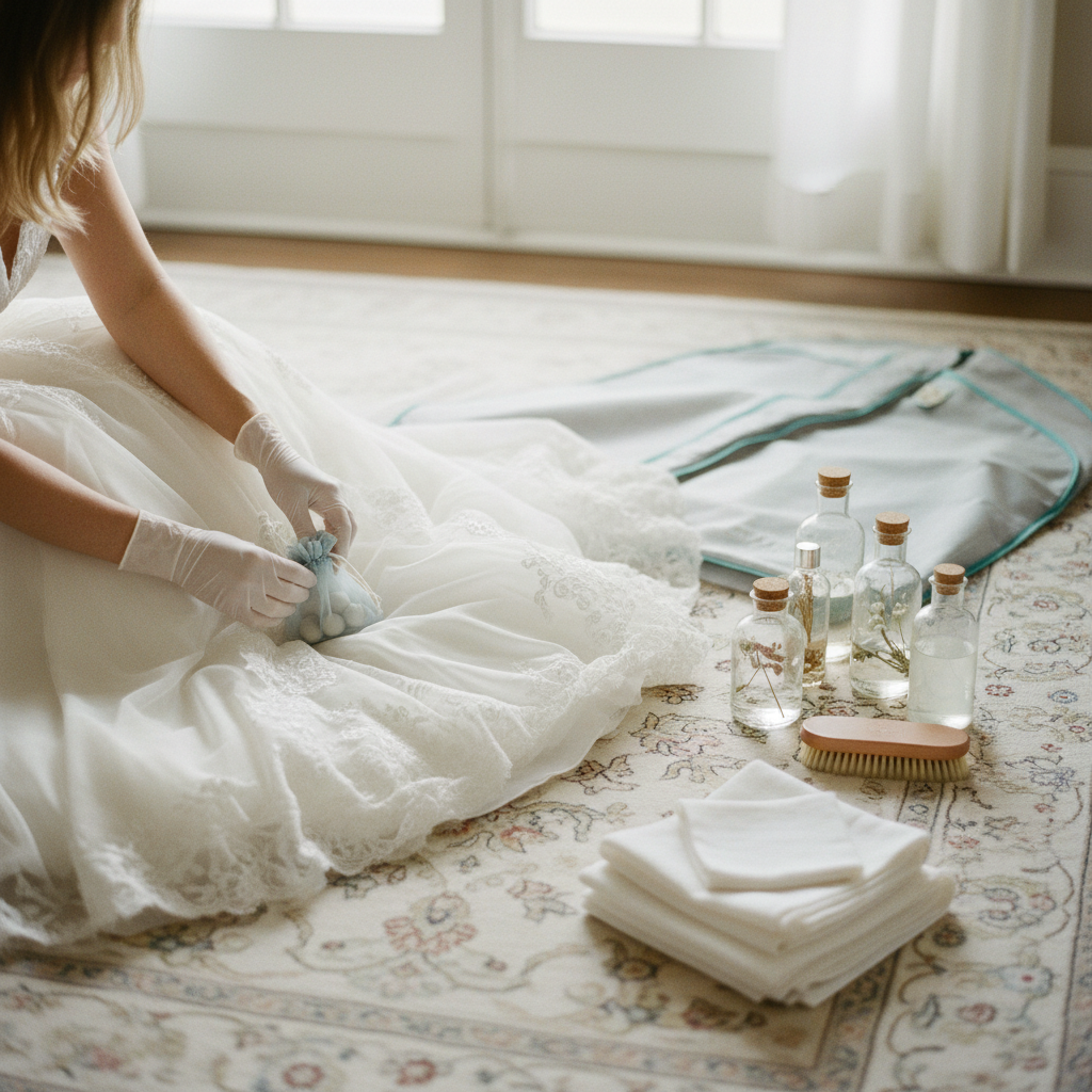 How to Clean and Preserve a Wedding Dress After the Wedding